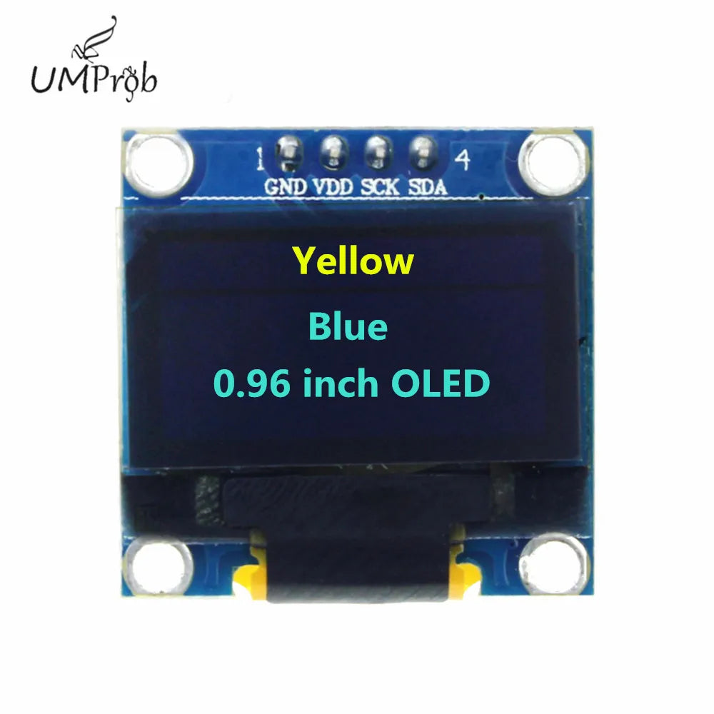0.91 Inch 128x32 IIC I2C White / Blue OLED LCD Display DIY Module SSD1306 Driver IC DC 3.3V 5V for Arduino