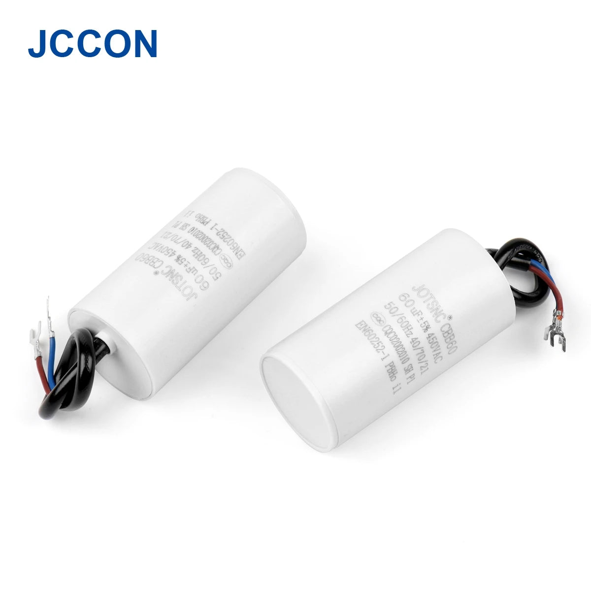 2Pcs CBB60 Motor Running Capacitor 450V Series AC Water Pump Startup Capacitors Start Motor Run 450VAC 3uF-80uF
