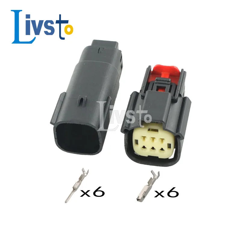 1 Set 2 3 4 6 8 12 16 20 2Pin Way Molex Car Waterproof Connector Tail Lamp Male Female Socket Plug 33471-0301 33472-0601