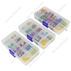 90/45PCS Car Fuse 5/7.5/10/15/20/25/30/35/40A Mini/Small/Medium 24V Automotive Blade Type Zinc Alloy Fuse with Box Clip