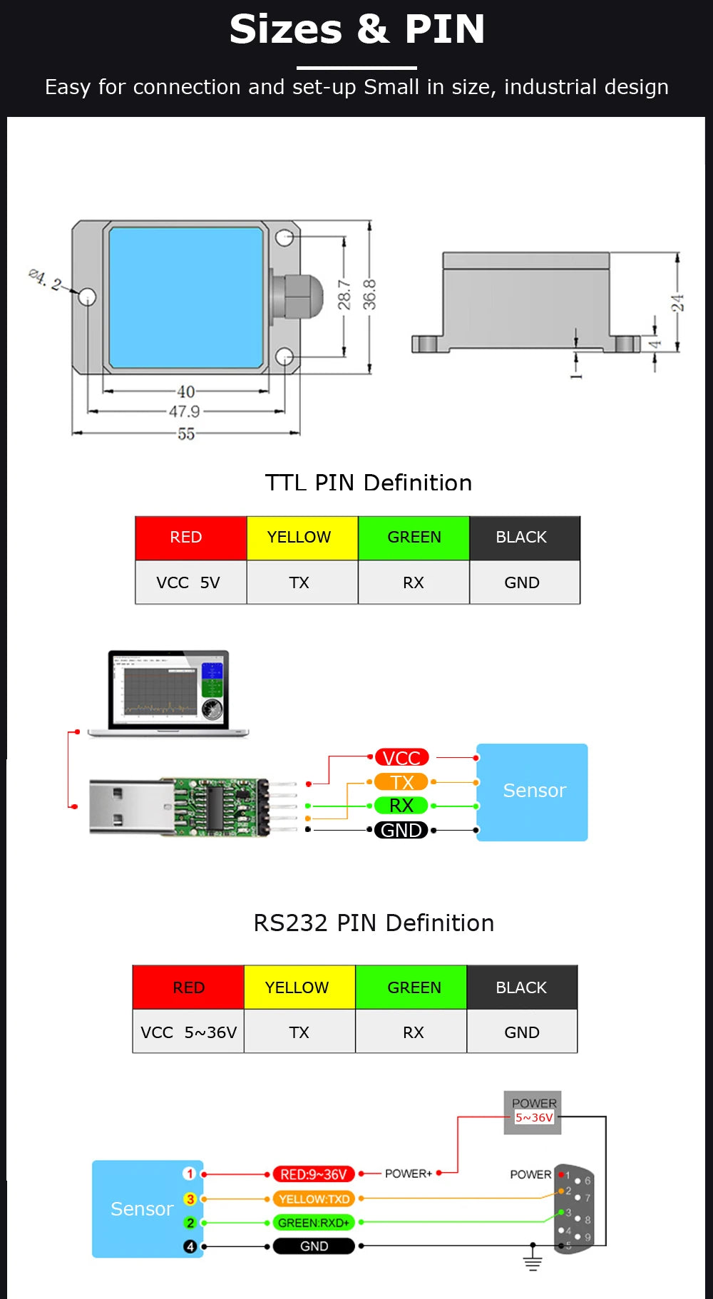 High-Precision Inclinometer HWT605 Accelerometer+Angle+Gyro, MPU9250 IMU, Temperature Compensation, Tilt Angle