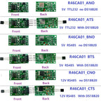 DC 3.7-25V DS18B20 RS485 RS232 TTL Modbus Rtu Temperature Sensor Remote acquisition monitor Digital Thermometer Module