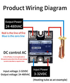 SSR-10DD 25DD 40DD 80A 100A SSR Single Phase DC Control DC 3-32VDC To 220VDC 600V 10A 25A 40A DD Solid State Relay