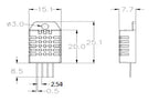 DHT22 AM2302 DHT11 AM2322 AM2320 Digital Temperature Humidity Sensor Module MW33 Board For Arduino Low Power High Precision