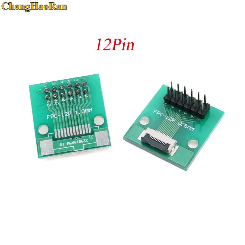 1pcs 4P-- 50P 0.5mm Pitch Connector SMT Adapter to 2.54mm 1.00 Inch Hole FPC FFC Cable Welded Board + Double Row Straight Pin