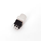 Honyone TS6-A Series Round Top 10mm Cap With LED 6+2 Pin DPDT PCB Mount Mini Push Button Switch