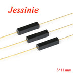 100Pcs Plastic Reed Switch 3*11mm 3x11mm Magnetic Reed Switchs Sensor Normally Open NO Induction DIY Electronic Kit GPS-11A