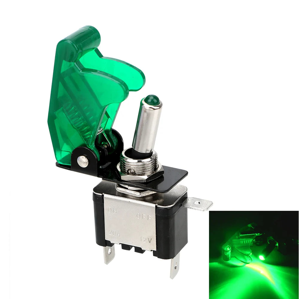 12V SPST Toggle Rocker Switch LED Light for Ignitions Boost Marine Boat Racing Car Switch Light Toggle Truck Trailer Accessories