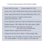 Bluetooth 5.0 Mini Cool Audio Digital Power Amplifier Board 20W*2 50W*2 100W*2 Stereo Wireless AMP Amplificador Module AUX Input