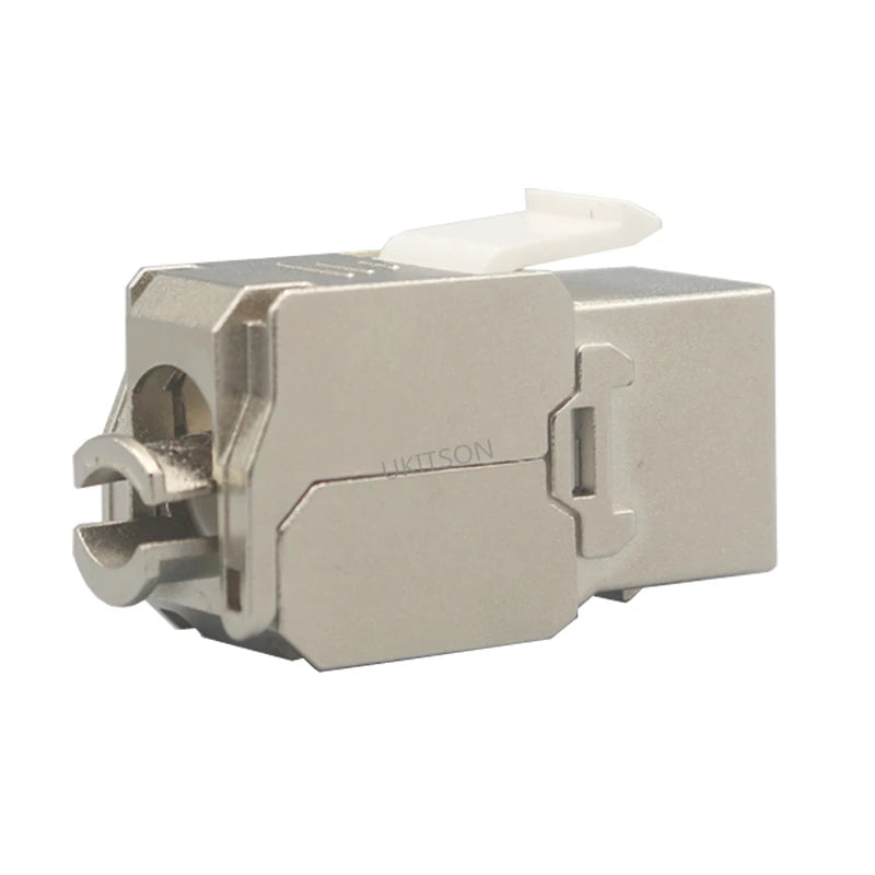 Keystone CAT 6A RJ45 Shielded FTP Zinc Alloy Slot CAT.6A Jack Modules CAT6A LAN Coupler Socket For 10GB Network