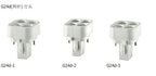 2PCS 2-Pin G24d to E26 E27 adapter 2P CFL Led Bombillas G24 to Screw Light Socket Bulb Base Lampholder Converter Adapter
