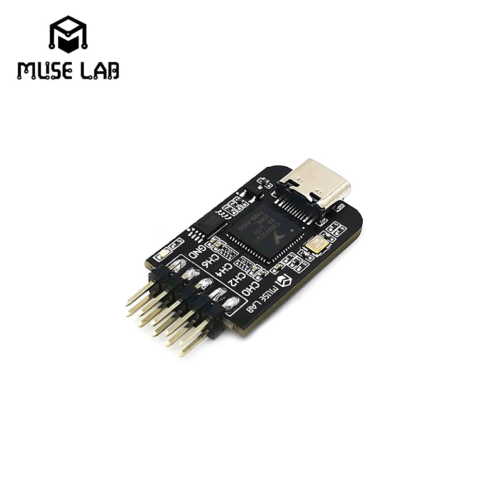 TYPE-C nanoDLA Logic Analyzer ARM FPGA Debug Tool Protocol Analysis 24MHz SampleRate 8 Channels Open Source Sigrok PulseView