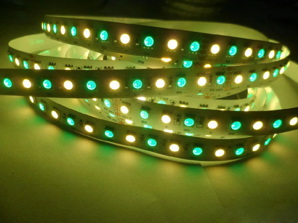 LED Strip 5050 RGB CCT RGBCCT RGB White Lights 12V 24V Waterproof 5M 300LED Blue Warm White LED Tape Lights Flexible