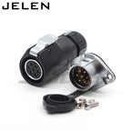 XHE20,  IP67 2/3/4/5/6/7/8/9/10/12 pin Waterproof connector, M20 Panel mount power cable connector male(socket) and female(plug)