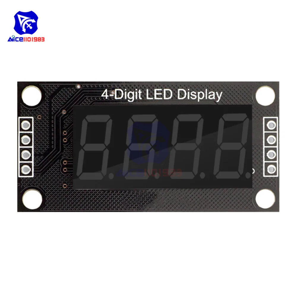 TM1637 0.36" 4 Bit LED Digital Tube Display 7 Segments Red Green Blue Yellow White LED Module Board with Pin for Arduino
