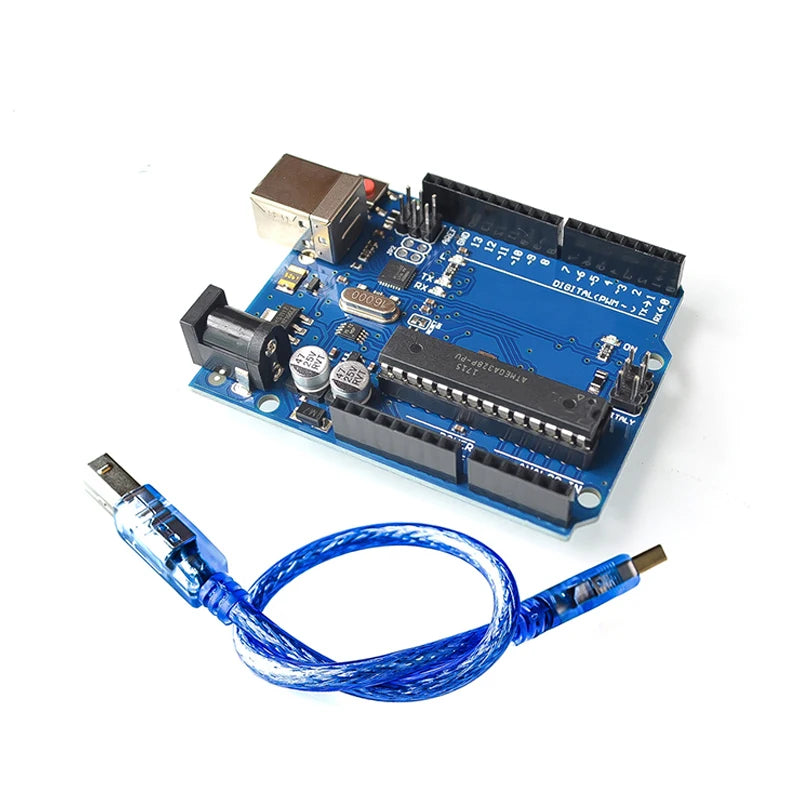 high quality One set UNOR3 Official Box ATMEGA16U2+MEGA328P Chip For Arduino UNOR3 Development board + USB CABLE