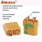 Amass 10PCS XT90S anti spark connector 5 Pairs Amass XT90-S coonector Anti-Spark Male Female Adapter for Car Lipo Battery