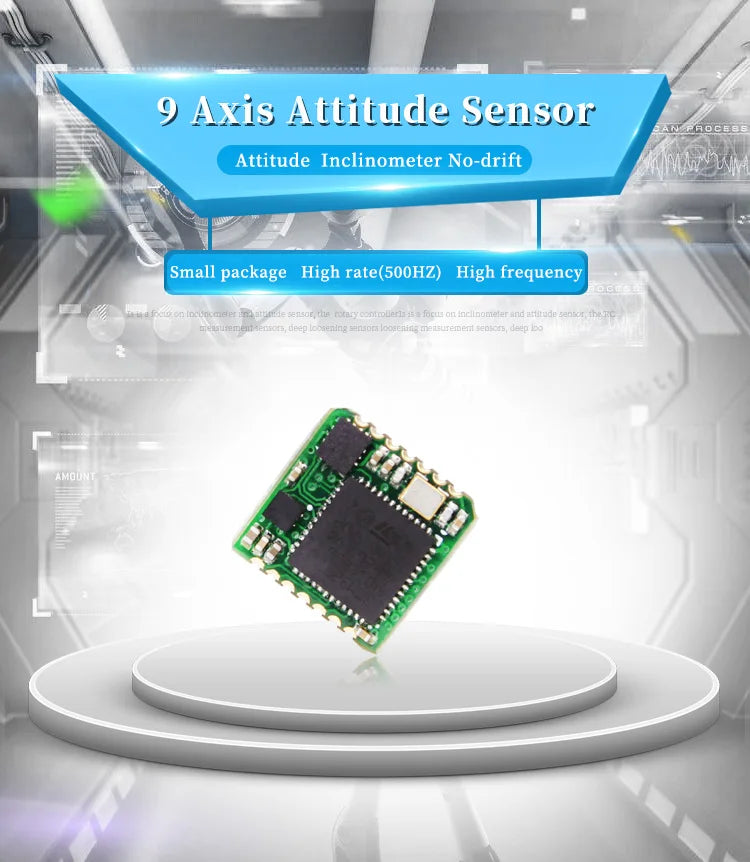 WitMotion WT931 (XYZ, Return Rate 500H) AHRS MPU9250 9-axis Accelerometer, Electronic Gyroscope, Angle, Magnetometer, for Arduin