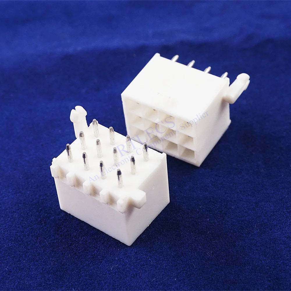 5 50pcs Pitch 4.14 mm PCB Male Header 2 3 4 6 8 9 10 12 15 16 Pin 0.163' Straight Through Hole Cross Mini Universal Mate-N-Lok