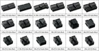 Angitu 10pcs/lot Black/Red/Clear Crimp Molex/IDE Crimped 4pin Power Connector Housing With End Cap 180 Degree and 90 Degree