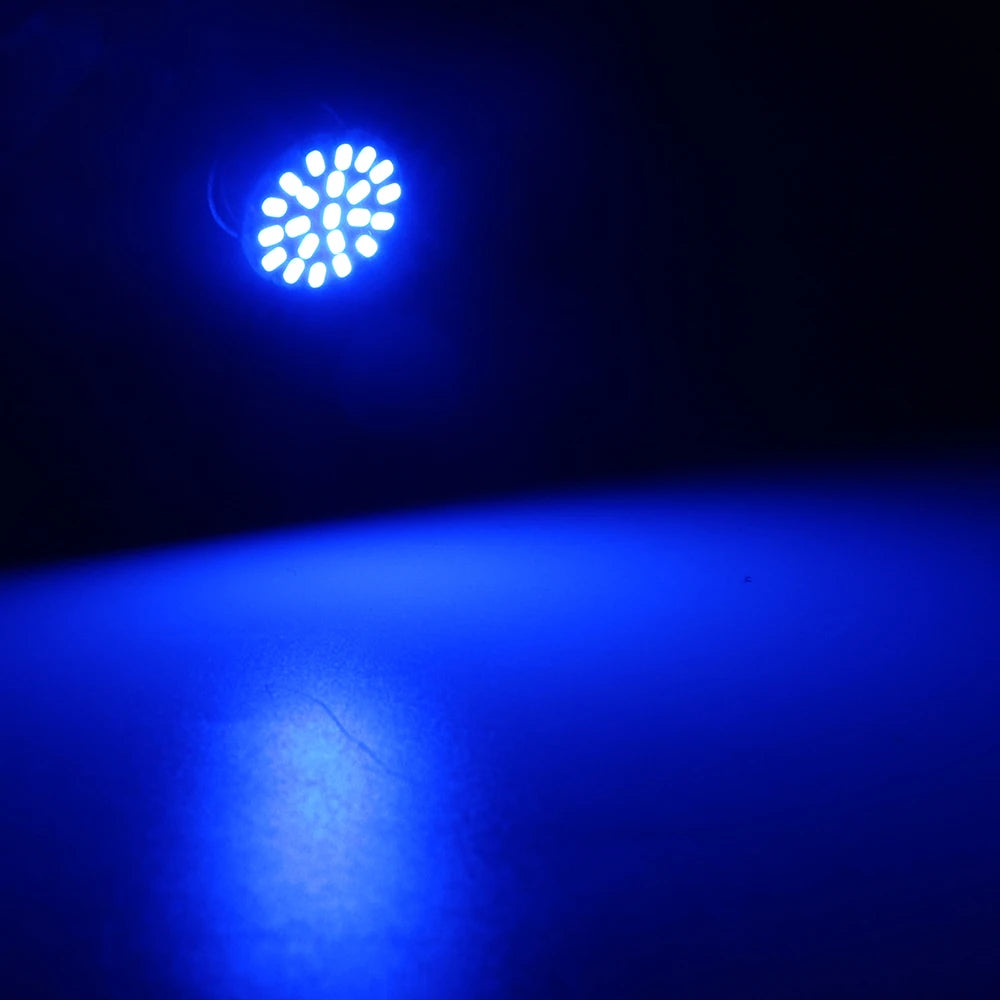 50pcs 12V 24V 1206 Led 22 SMD Bulbs P21W 1156 P21/5W 1157 BAY15D Car Backup Reverse Turn Brake Lights White Red Amber Blue green