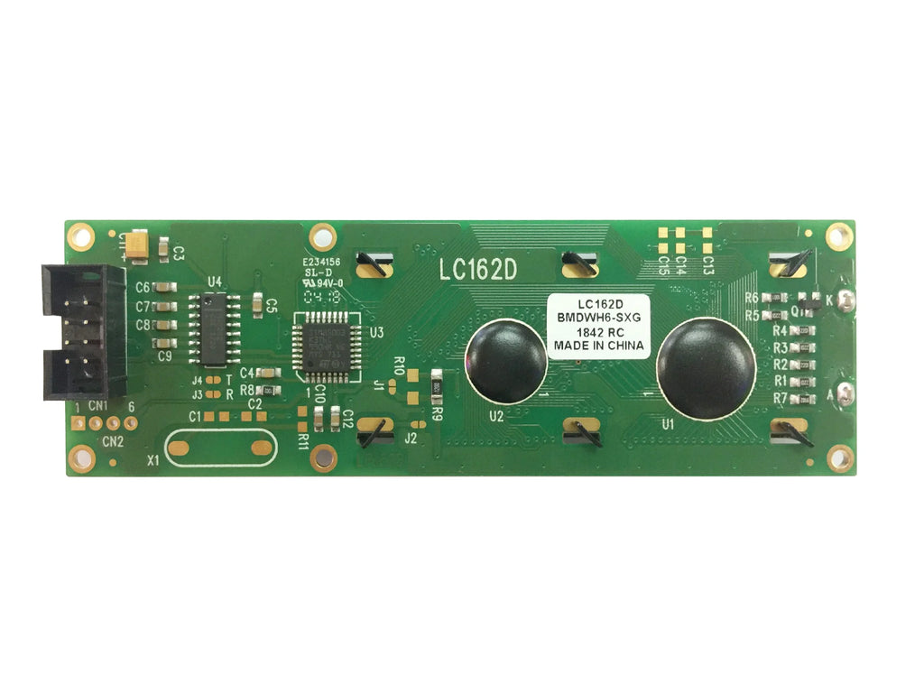 RS232 1602 16x2 LCD Display  Module  LC162D 3 size Blue Green Screen with switch AT89S5224AU Industrial Lcd Factory