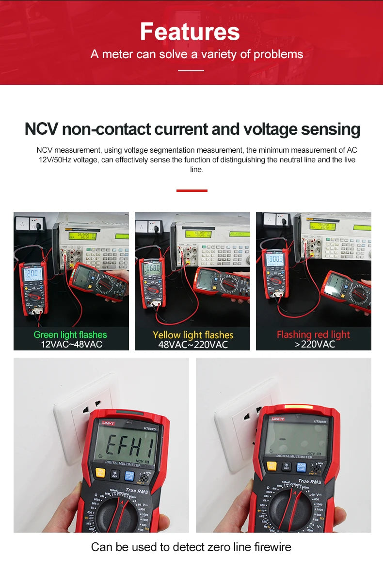 UNI-T Multimeter Professional UT890C UT890D+ UT89X UT89XD UT89XE UT60S UT60BT UT61B+ UT61D+ UT61E Plus Electrical Multi Meter