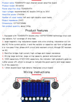 Ultra High Power Digital Amplifier Module AC 24V Stereo TDA8954TH Dual Chip 2x420W XH-M252 Digital Power Amplifier Board
