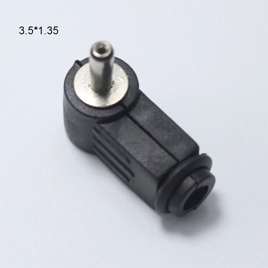 2PCS Male DC Power Plug Connector Angle 90 Degree L Shaped Plastic 5.5*2.5 5.5*2.1 4.8*1.7 4.0*1.7 3.5*1.35 3.5*1.1 2.5*0.7mm