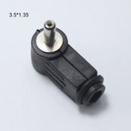 2PCS Male DC Power Plug Connector Angle 90 Degree L Shaped Plastic 5.5*2.5 5.5*2.1 4.8*1.7 4.0*1.7 3.5*1.35 3.5*1.1 2.5*0.7mm