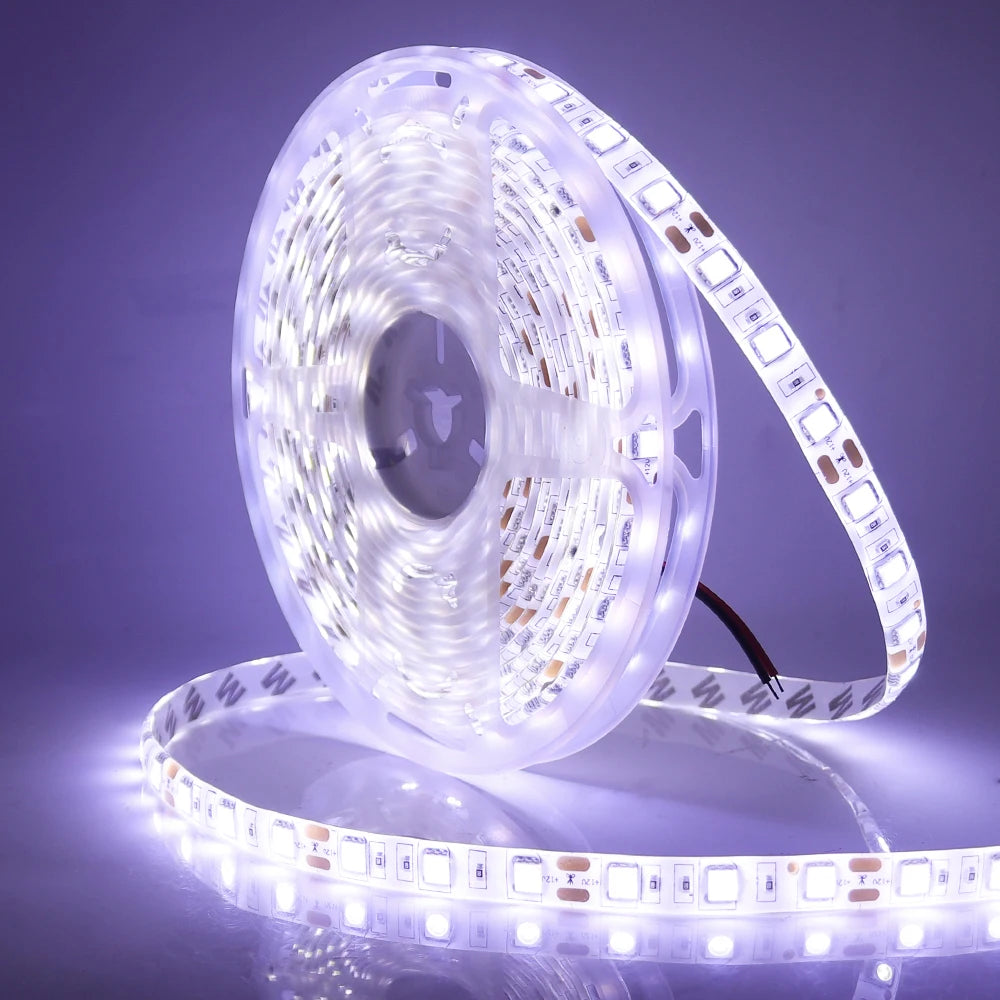 DC 12V Led Strip SMD 5050 5054 2835 Waterproof 6000K 4000K 3000K 60 120 240Leds/m Flexible LED Ribbon Tape Light Strip Lamp 5m