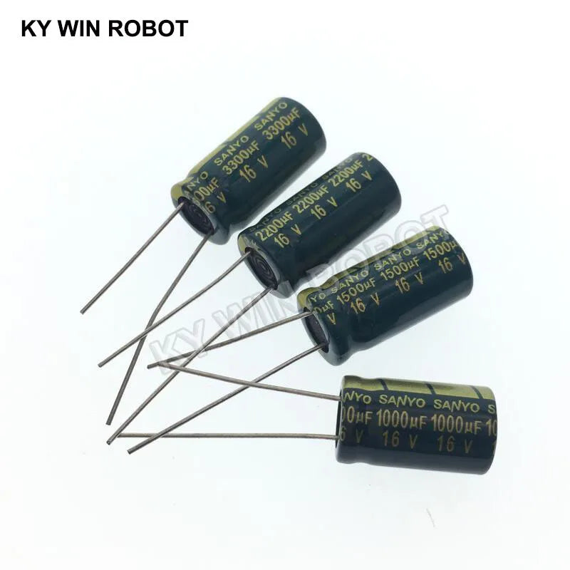 10V 16V 25V 35V 50V 400V High Frequency Low ESR Aluminum Capacitor 100UF 220UF 330UF 470UF 680UF 1000UF 1500UF 2200UF 3300UF