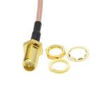 BEVOTOP 10PCS SMA Female to uFL IPX RF1 Female Connector RF Coax Pigtail Antenna Extension Cable  RG178 SMA  Cable