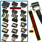 Ribbon FPV HDMI-Compatible Connector Flexible Flat Cable Raspberry Pi 4 Micro HDMI to HDMI/Mini HDMI Female 90 Degree FFC 20pin