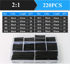 2：1 Thermoresistant Tube Heat Shrink Wrapping Kit Assorted Wire Cable Sulation Sleeving 3:1  Heat Shrink Tubing