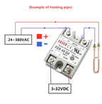 SSR-10 25 40 50 60 75 80 100DA DC Control AC SSR White Shell Single Phase Solid State Relay Without Plastic SSR-25DA SSR-40DA
