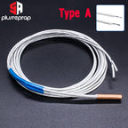 NTC 100K ohm B3950 Thermistor 3x15mm Cartridge Sensor High Temperature for 3D V6 Upgraded Heater Block 3D Printer