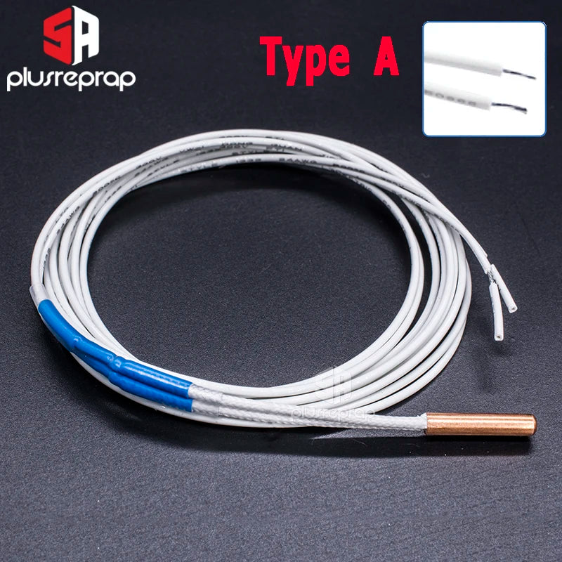 NTC 100K ohm B3950 Thermistor 3x15mm Cartridge Sensor High Temperature for 3D V6 Upgraded Heater Block 3D Printer