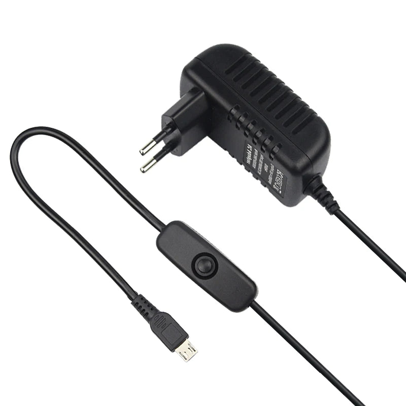 5V 3A Raspberry Pi 3 Model B+ Power Supply Micro USB Port Power Adapter AC Switch EU UK AU US Plug Charger for Raspberry Pi 3B