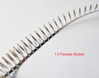 1.0mm Female Socket for DB Terminal Connector Gold plated Male/Female Pin for Nixie Clock Tubes IN12 IN18 QS27-1 SZ4-1 YS27-3