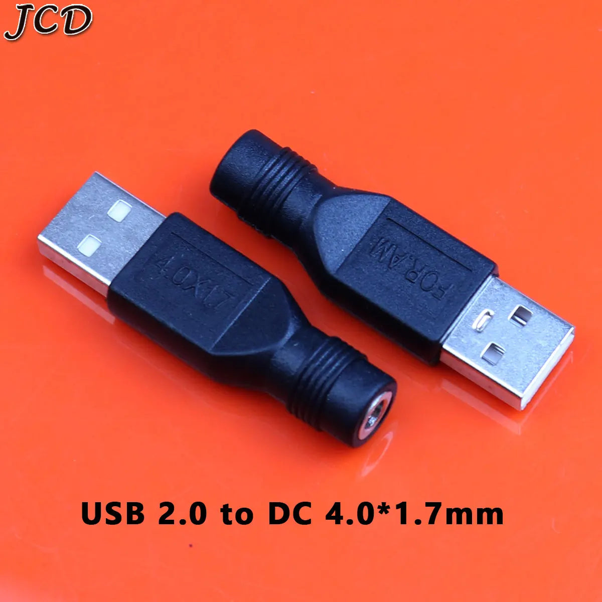 JCD 1pcs 3.5x1.35 4.0x1.7mm DC Power Female to Micro USB 2.0 Male Plug Connector Adapter for Smartphone Tablet Charger Converter