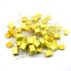 240Pcs Correction Capacitor Assorted Kit 24Values x 10Pcs 63V-100V 102J-105J Polypropylene Safety Plastic Film Capacitors