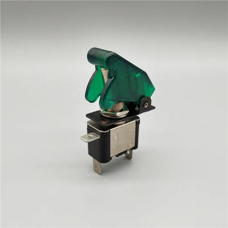 Auto Car Boat Truck Illuminated Led Toggle Switch With Safety Aircraft Flip Up Cover Guard Red Blue Green Yellow White 12V20A