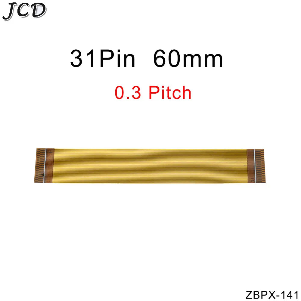 JCD 0.3 mm Pitch 13 21 23 25 27 21 33 39 45 51 Pin FFC FPC Flexible Flat Cable Forward Direction  FPC Connector cable