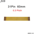 JCD 0.3 mm Pitch 13 21 23 25 27 21 33 39 45 51 Pin FFC FPC Flexible Flat Cable Forward Direction  FPC Connector cable