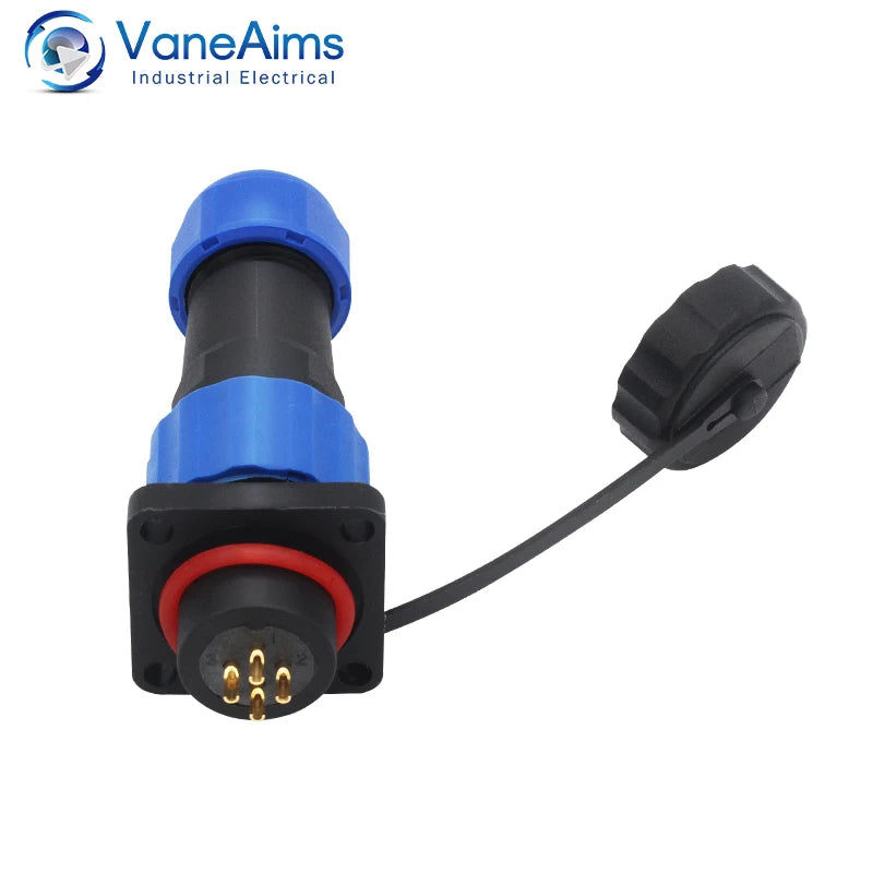 Waterproof Connector SP16-2/3/4/5/6/7/8/9 Pin Plastic Aviation Socket Plug Wire Terminal Block Welding Type