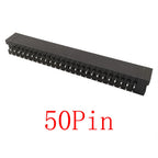 10Pcs DC3 2.54mm 6/10/16/20/26/34/40/50 Pin Male Socket IDC Box Headers PCB Connector Double-spaced ISP Straight Needle