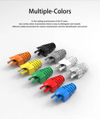 (50pcs/pack) Network RJ45 Cable Boots Plastic Protective Sleeve Strain Relief For Cat5e Cat6 Modular Plug Protection