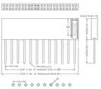 10pcs 2.54mm Pitch PC104 4P 6P 8P 10P 4 6 8 10 Pin Long Single Row Straight Female Header Socket Connector For Arduino