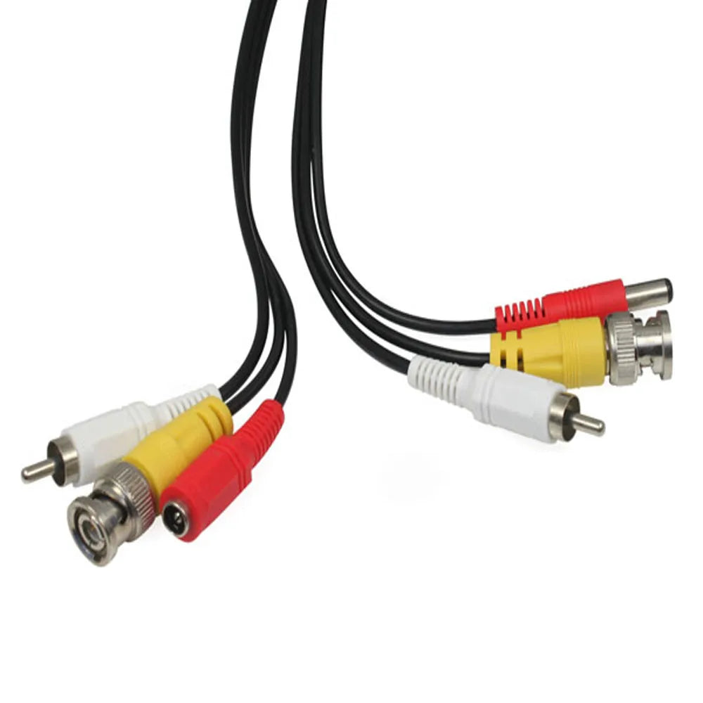 5-50M BNC+RCA+DC Connector 3 in 1 CCTV Outdoor Cable Coaxial Audio Video Power Cable For DVR System Security Surveillance Camera